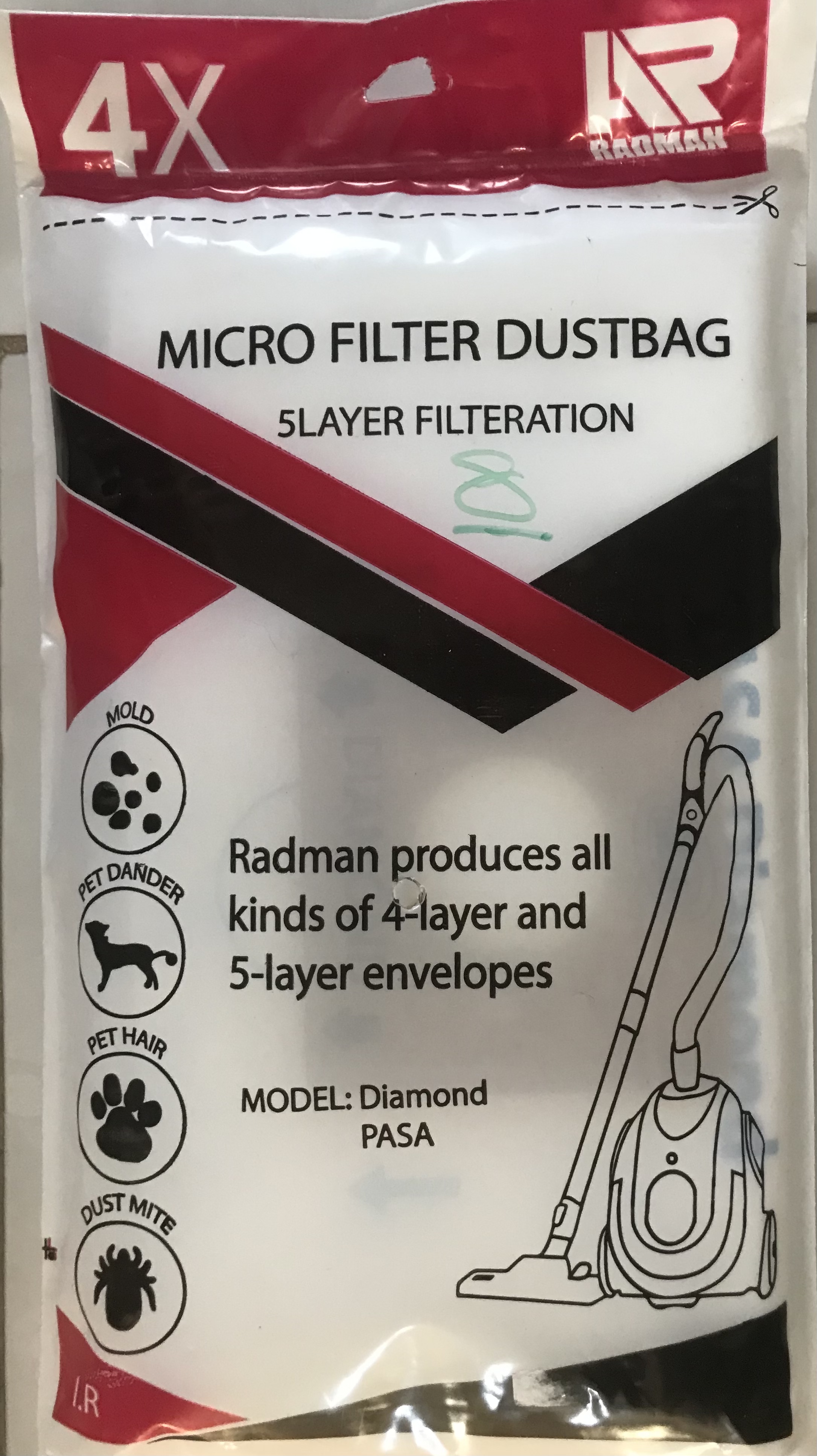 پاکت جارو برقی Diamond PASA