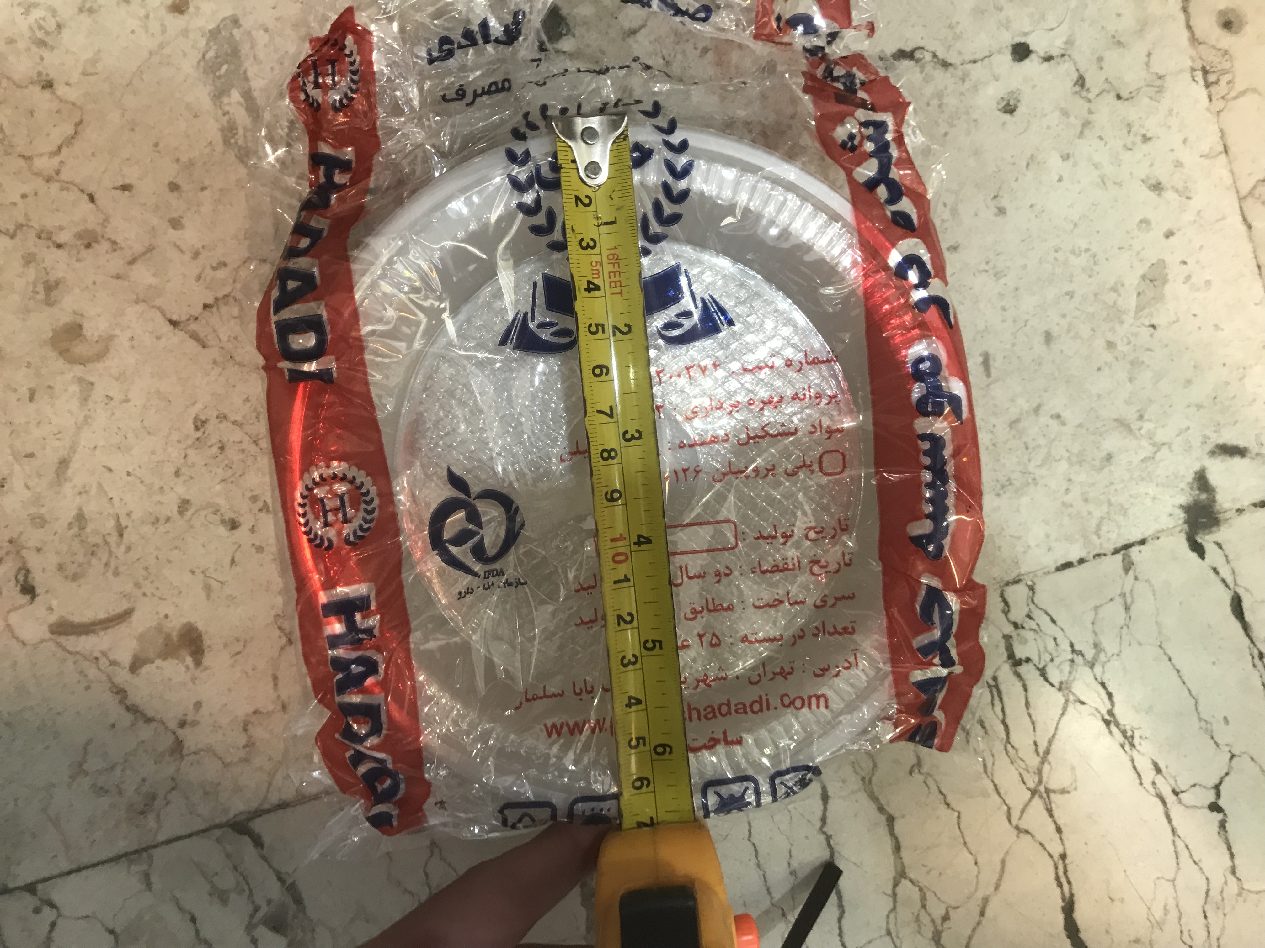 پیش دستی یکیار مصرف ۲۵ عددی