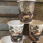 لیوان کاغذی یکبار مصرف مدل Coffee Love